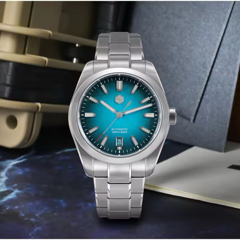 San Martin Blue “JianZhan” Dial 42mm GADA Watch (SN0144-GL)